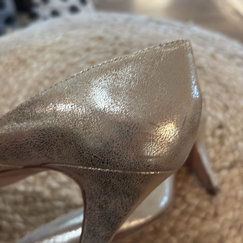 Loeffler Randall Gold Tamsin Pumps 8.5 - Picture 3 of 10